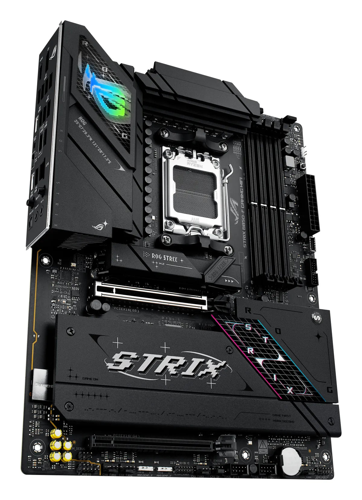 Дънна платка AMD ASUS ROG STRIX B850-F GAMING WIFI AM5 DDR5 ATX MB 1xHDMI 1xDP 4xM.2 2xSATA