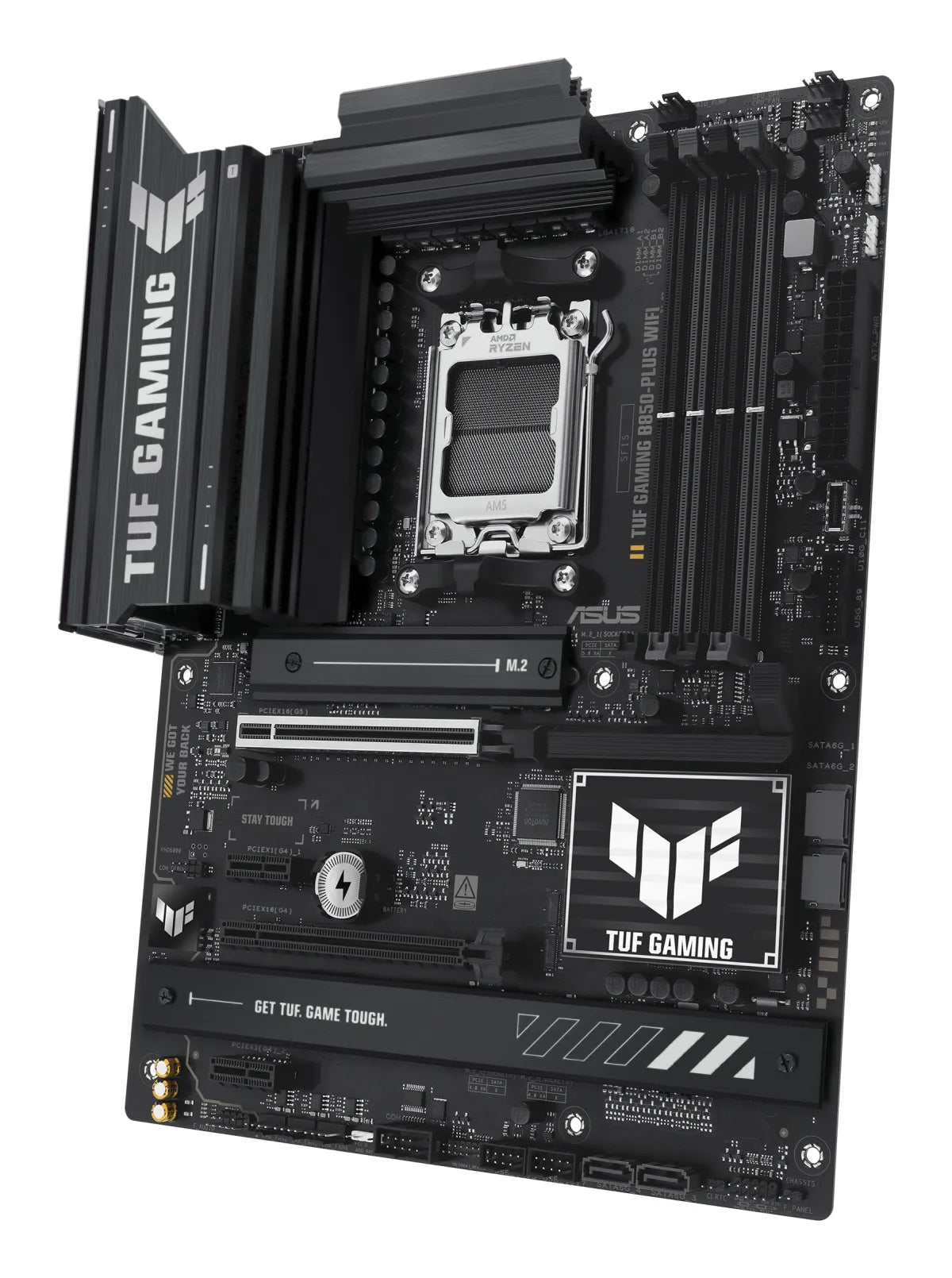 Гейминг дънна платка ASUS TUF GAMING B850-PLUS WIFI AM5 DDR5 ATX MB 1xHDMI 1xDP 3xM.2 4xSATA