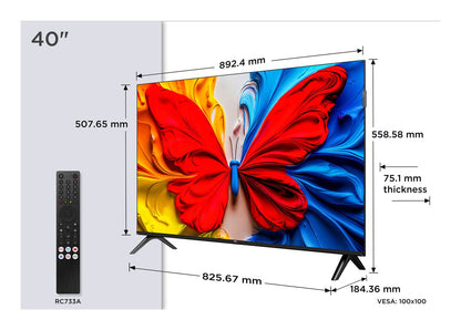 Телевизор TCL 40inch FHD Android TV DVB Audio 2x8W HDR10 40S5K