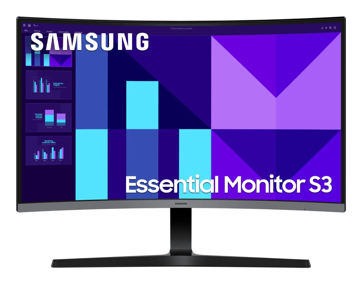 SAMSUNG Essential S3 Monitor 27inch Curved S39GD 100Hz 250 cd/㎡ FHD VA D-SUB HDMI