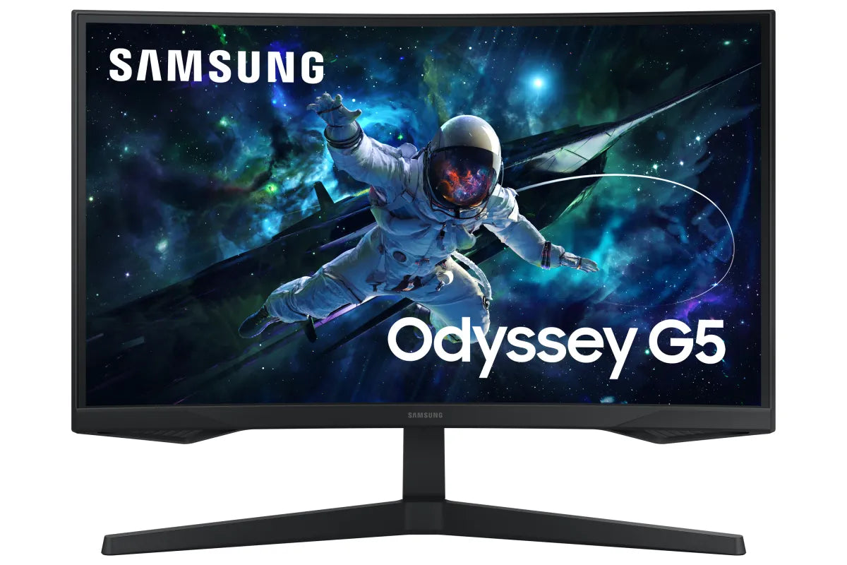 Гейминг монитор Samsung Odyssey G5 27inch Monitor VA 2560x1440 Curved 1000R 16:9 165hz 300cd/m2 1ms MPRT HDR10 HDMI DP