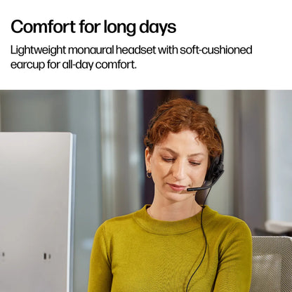 Бизнес слушалки HP Poly Mission 425 Stereo USB Wired Headset WW
