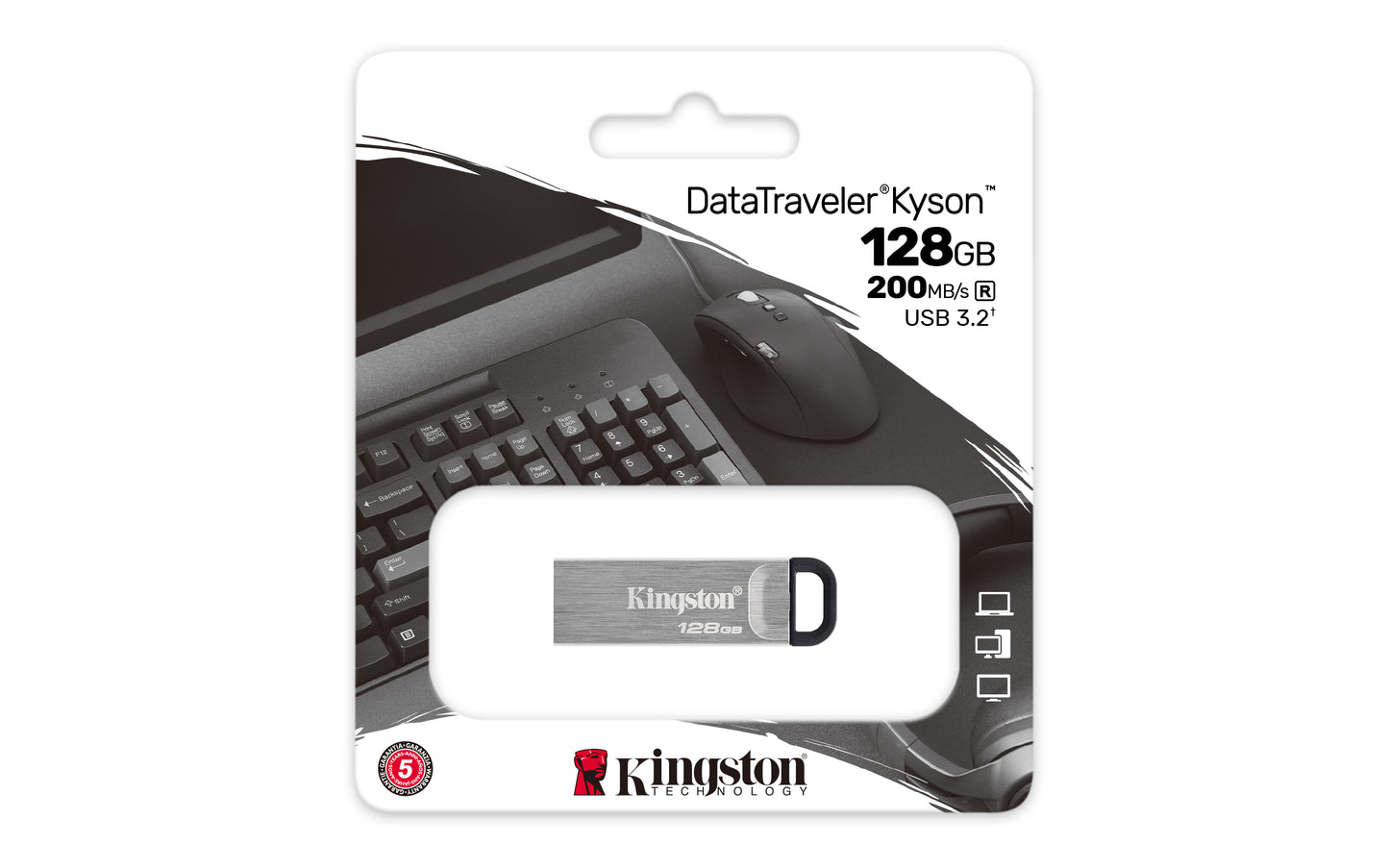 Памет USB Kingston Technology KINGSTON 128GB USB3.2 DataTraveler Gen1 Kyson