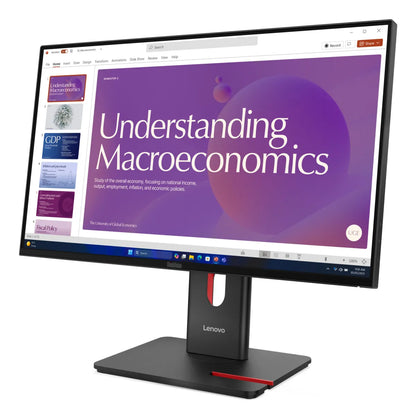 Бизнес монитор Lenovo ThinkVision T24D-40 23.8inch 1920x1080 IPS 120Hz USB-C docking 96W Daisy Chain Speakers 2x2W Epeat Gold TCO10