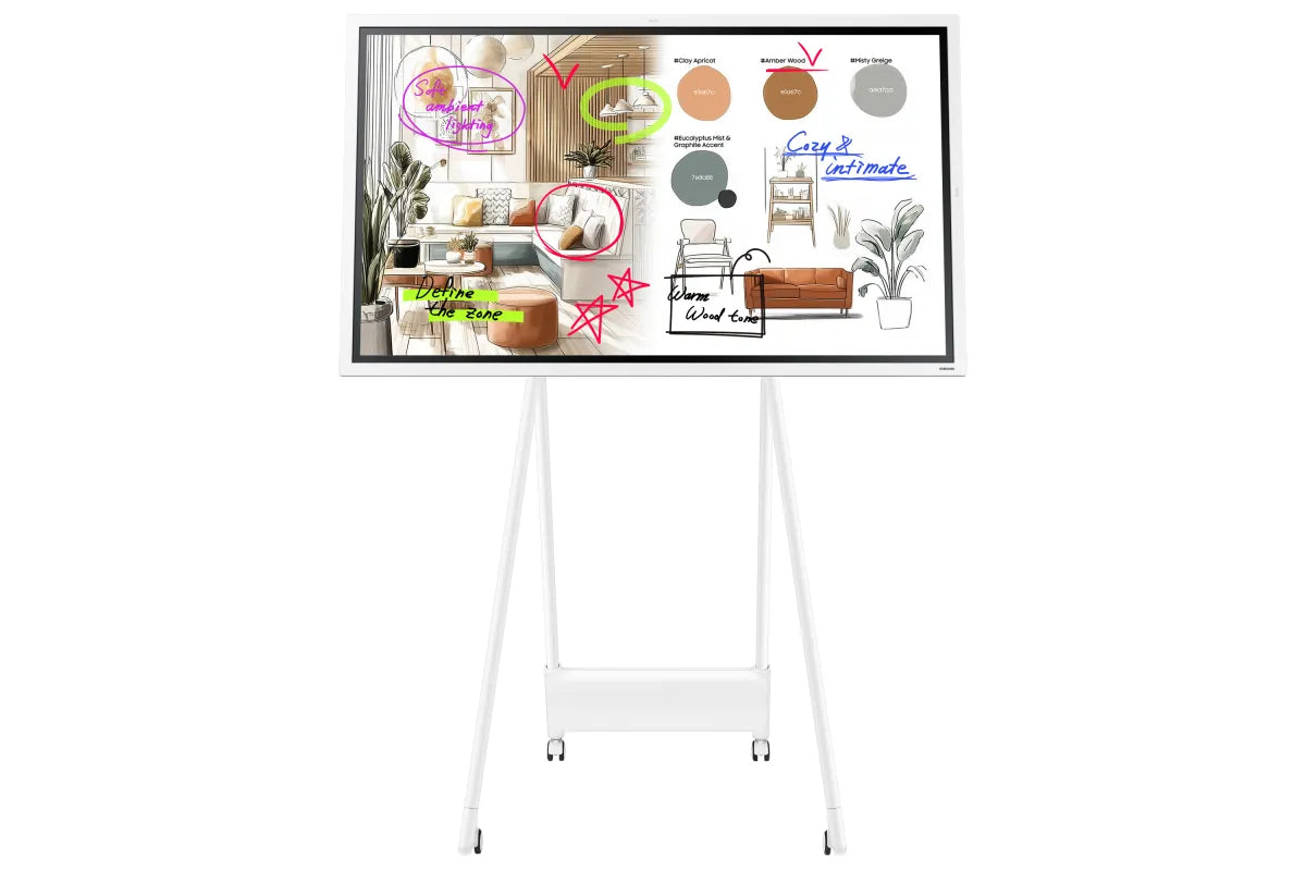 Професионален дисплей със сензорен екран Samsung FLIP 5 PRO WM55FX 55inch Tactile Infrared 20p UHD 3840x2160 16:9 350 without glass 16/7 from the mate