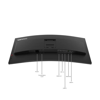 Бизнес монитор Lenovo ThinkVision T34WD-40 34inch WLED 21:9 3440x1440 300 cd/m2 4ms 3M:1 1xUSB-C 1xHDMI 1xDP 3000:1 120Hz 99sRGB black 3Y