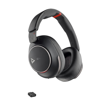 Бизнес слушалки HP Poly Voyager Surround 85 UC Microsoft Teams Certified USB-C Headset +USB-C/A Adapter +Charging Stand