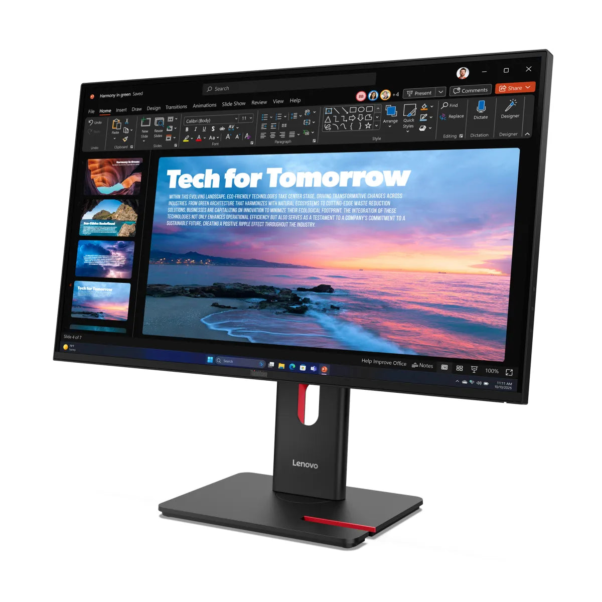 Бизнес монитор Lenovo ThinkVision T27QD-40 27inch IPS 16:9 2560x1440 120Hz 350cd/m2 1500:1 4ms 1xHDMI 2.1 1xDP 1.4 1xDP Out USB HUB 1xRJ45 3y