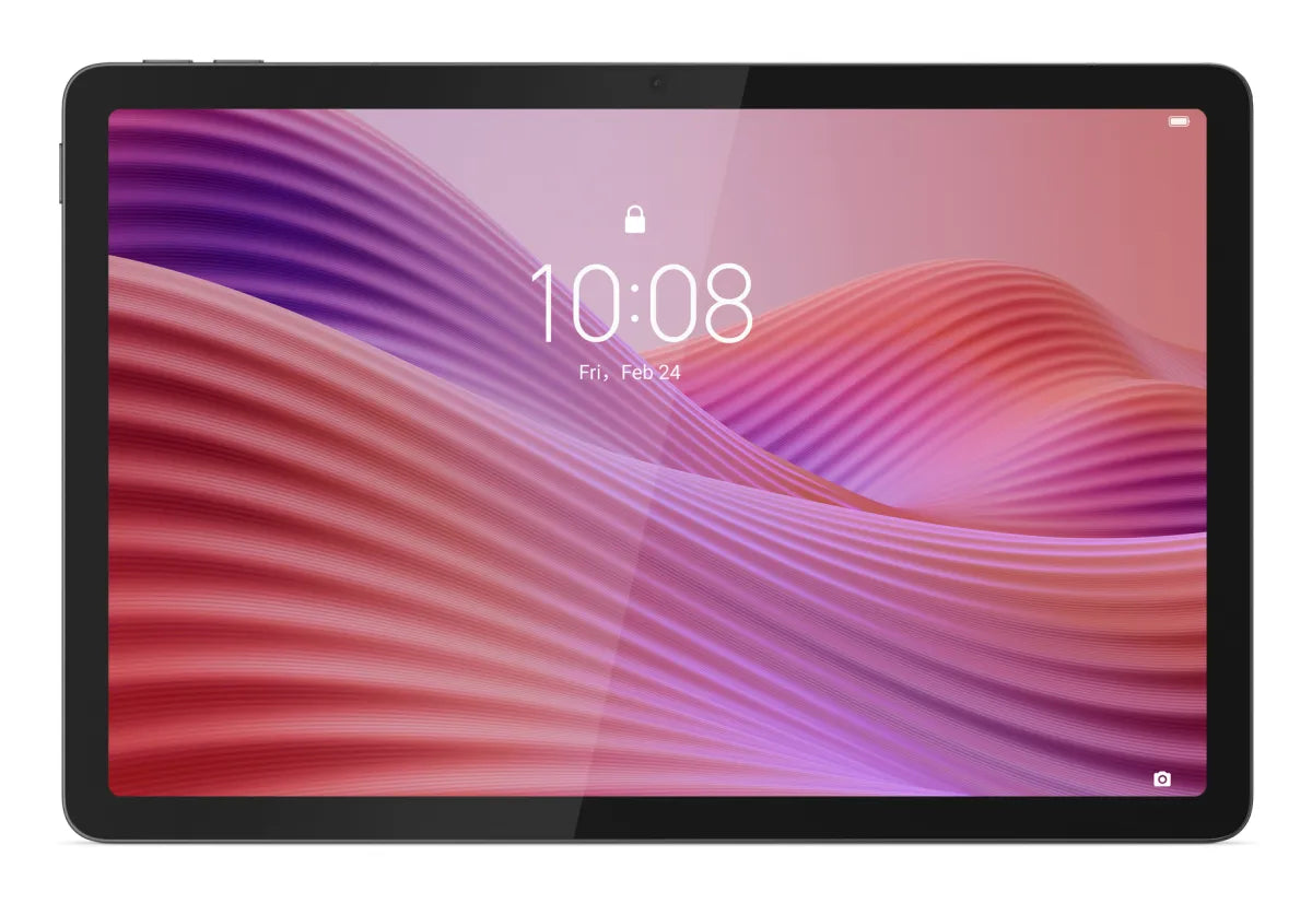 Таблет с Android Lenovo Tab WiFi MediaTek Helio G85 2.0GHz 10.1inch WUXGA 4GB DDR4X 128GB flash Android 14 Luna Grey + Clear case