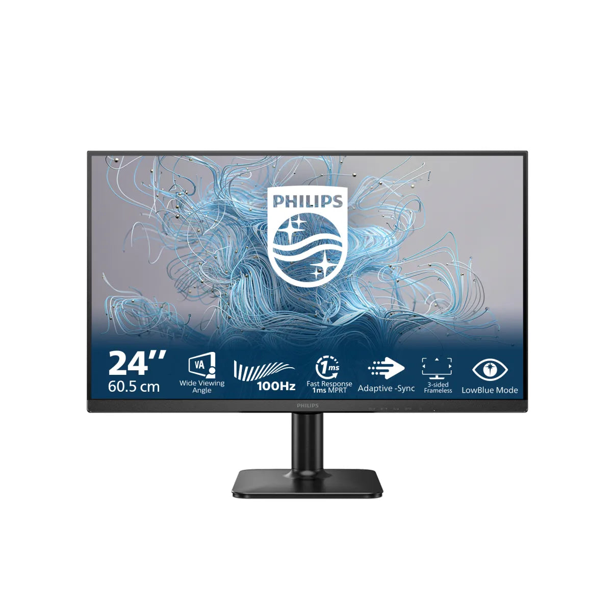 Бизнес монитор Philips 24E2N1100LB/00 23.8inch 1920x1080 100Hz HDMI D-Sub Black