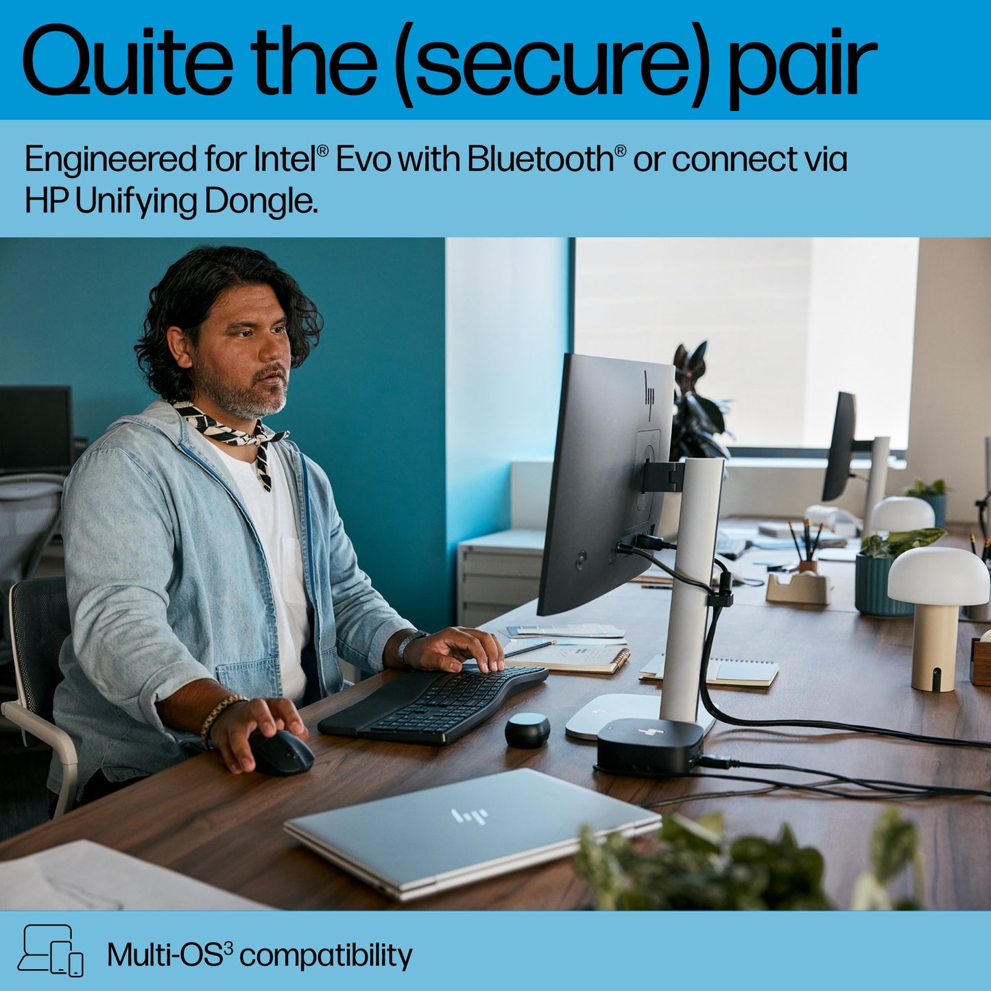 Мишка и клавиатура - безжичн HP 685 CFT Dual-Mode Keyboard Mouse Combo