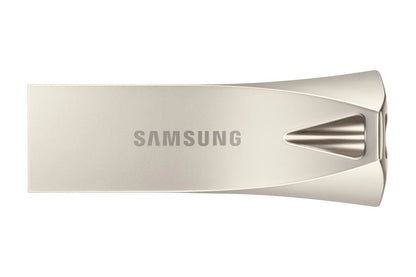 Памет USB Samsung BAR Plus USB Type-A 64GB 300 MB/s read 110 MB/s write resistant USB 3.1 Champagne Silver with key ring