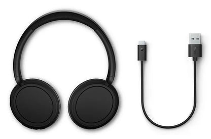 PHILIPS Wireless On Ear Headphone with mic 40mm drivers/closed-back black