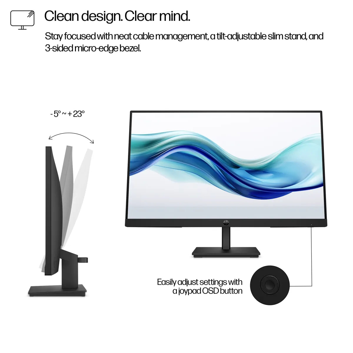 Бизнес монитор HP Series 3 Pro 324pf 23.8inch FHD 250nits HDMI DP VGA (EU) 3/3/0