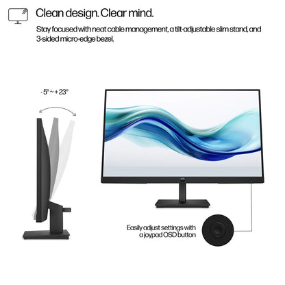 Бизнес монитор HP Series 3 Pro 324pf 23.8inch FHD 250nits HDMI DP VGA (EU) 3/3/0
