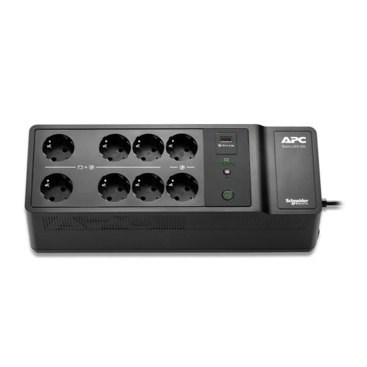 Line Interactive UPS тип кула APC Back-UPS UPS wall mountable / surface mountable AC 230V 300Watt 500VA output connectors 8