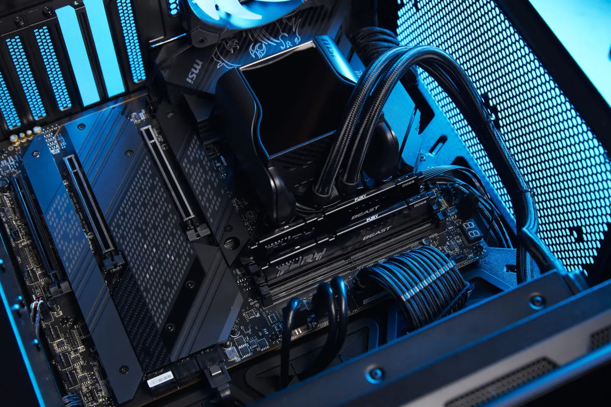 Памет за настолeн компютър Kingston Technology KINGSTON 16GB 5200MHz DDR5 CL40 DIMM FURY Beast Black