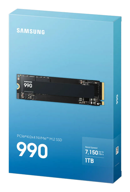 Вътрешни SSD Samsung 990 Basic SSD 1TB M.2 NVMe PCI 4.0 up to 7.150 MB/s read + up to 6.450 MB/s write Internal SSD for PCs NB consoles