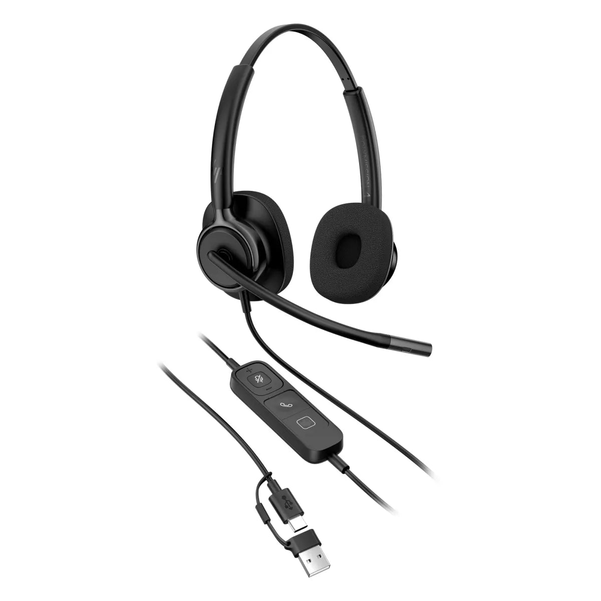 Бизнес слушалки HP Poly Mission 425 Stereo USB Wired Headset Classic WW