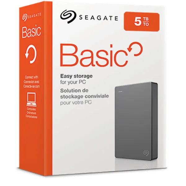 Външни HDD Seagate Basic 2.5inch 5TB USB 3.0 black external HDD
