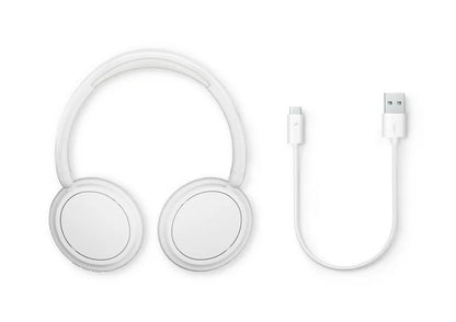 PHILIPS Wireless On Ear Headphone with mic 40mm drivers/closed-back white