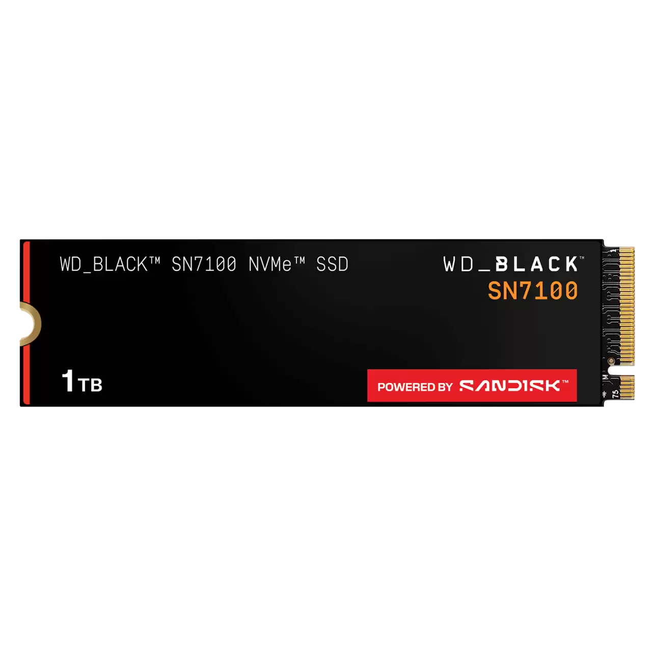 Вътрешни SSD SANDISK WD Black SN7100 NVMe SSD 1TB M.2 2280 POWERED BY SANDISK