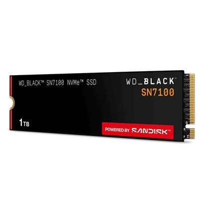 Вътрешни SSD SANDISK WD Black SN7100 NVMe SSD 1TB M.2 2280 POWERED BY SANDISK