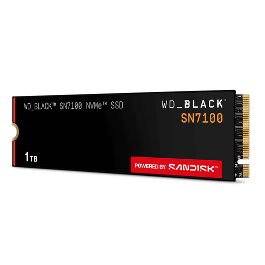 Вътрешни SSD SANDISK WD Black SN7100 NVMe SSD 1TB M.2 2280 POWERED BY SANDISK
