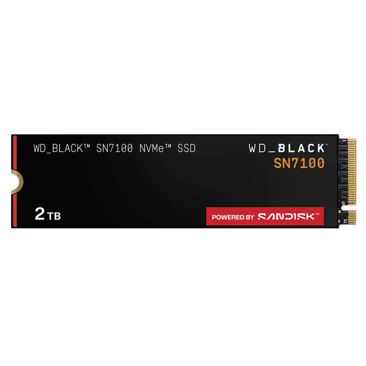 Вътрешни SSD SANDISK WD Black SN7100 NVMe SSD 2TB M.2 2280 POWERED BY SANDISK
