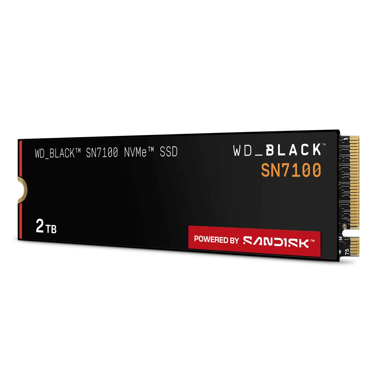 Вътрешни SSD SANDISK WD Black SN7100 NVMe SSD 2TB M.2 2280 POWERED BY SANDISK
